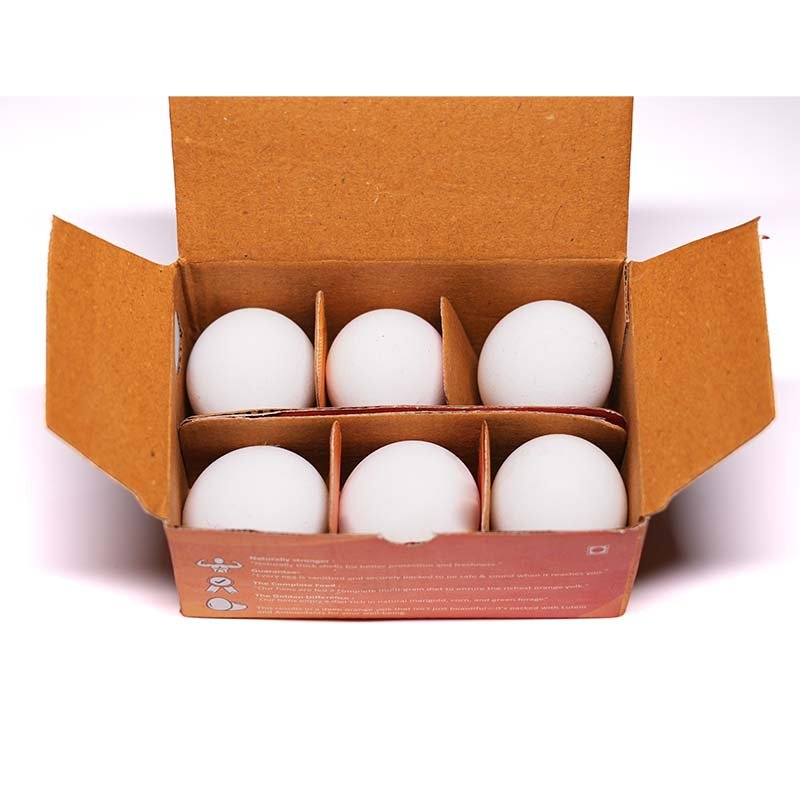 White Eggs with Orange Yolk